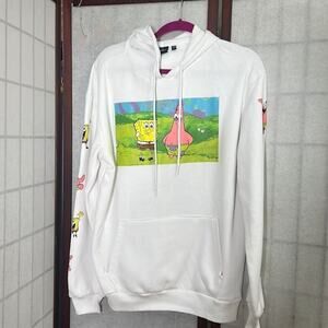 NICKELODEON SPONGE BOB & PATRICK SWEATSHIRT HOODIE SIZE L